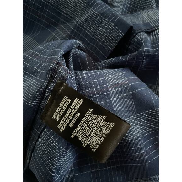 Swiss Alps Men’s Blue Plaid Short Sleeve Button Up Shirt XL NWT - Picture 6 of 6